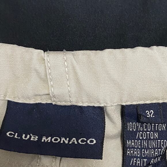 Club Monaco Tan Khaki Drawstring Straight 100% Cotton Pants Men's Size Medium M - Picture 7 of 7